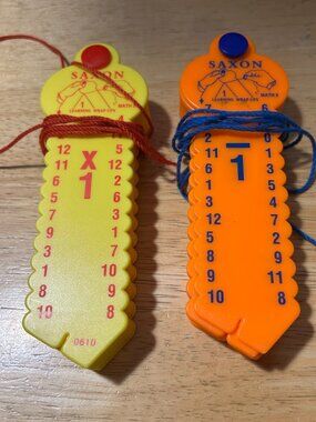 Saxon Math 2 Subtraction + Math 3 Multiplication 1 - 10 Wrap Ups Home School
